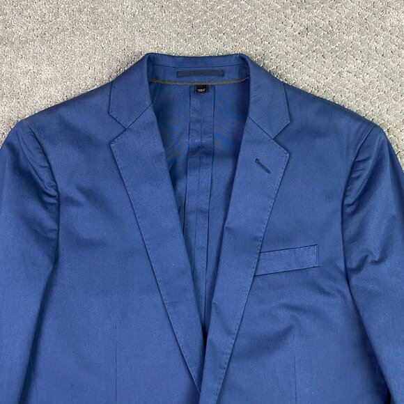 NWT J.CREW Ludlow Cotton Blazer Sport Coat Men's 36R Larusmiani Blue - Picture 2 of 15